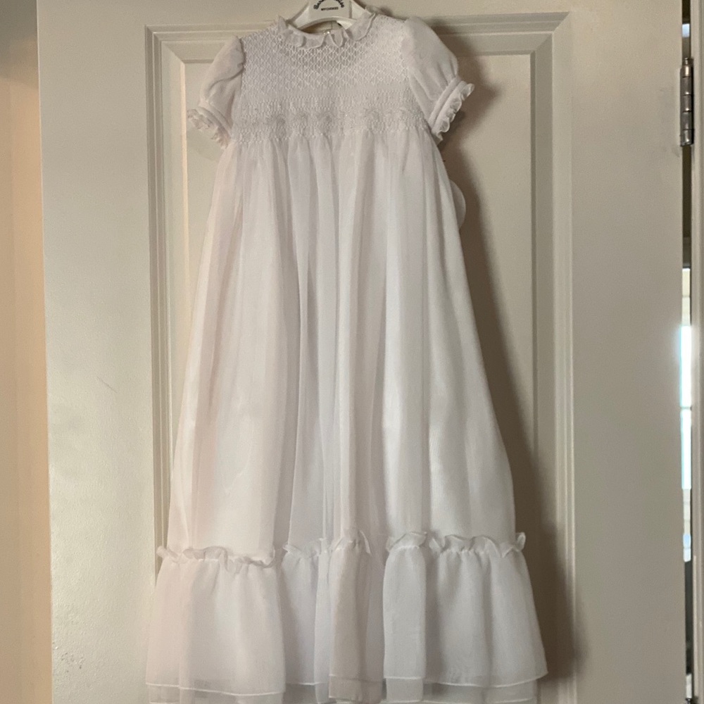 Christening/Baptism/Wedding Gown, beads embroidery